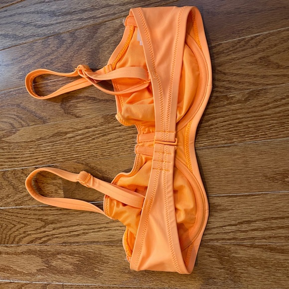 Vibrant Orange Bikini top 34D - Picture 2 of 3